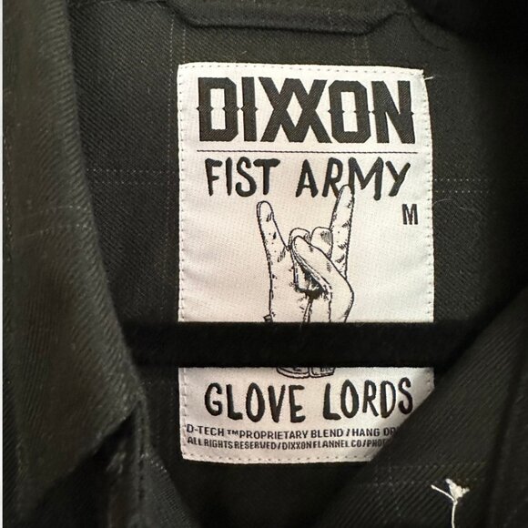 Dixxon Flannel Fist Army Glove Lords Snap Button Up - Picture 3 of 3